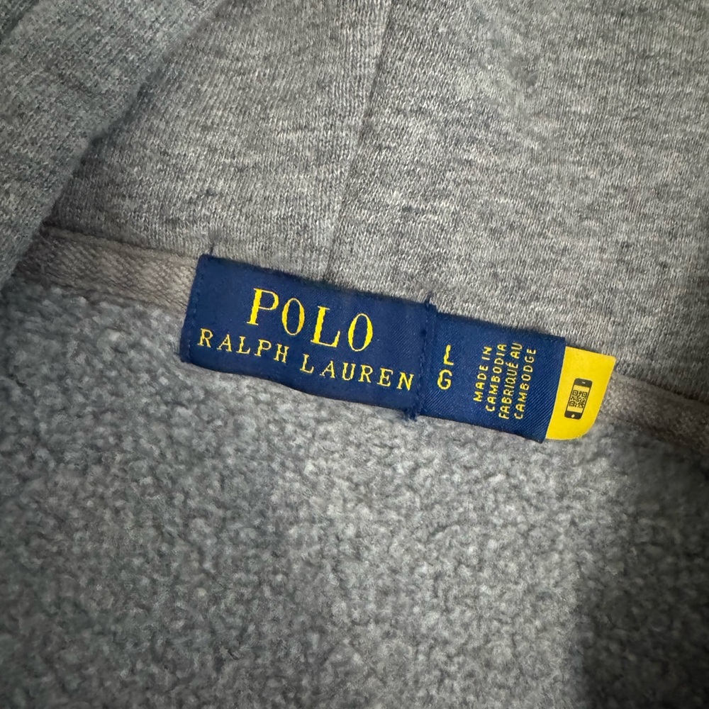Polo by Ralph Lauren Gray Zip-Up Hoodie - Picture 3 of 5